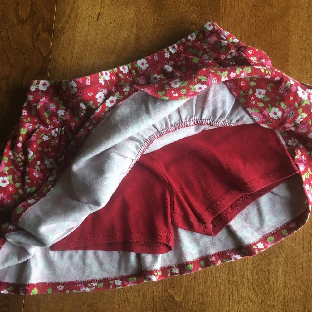 Gymboree floral skort 6